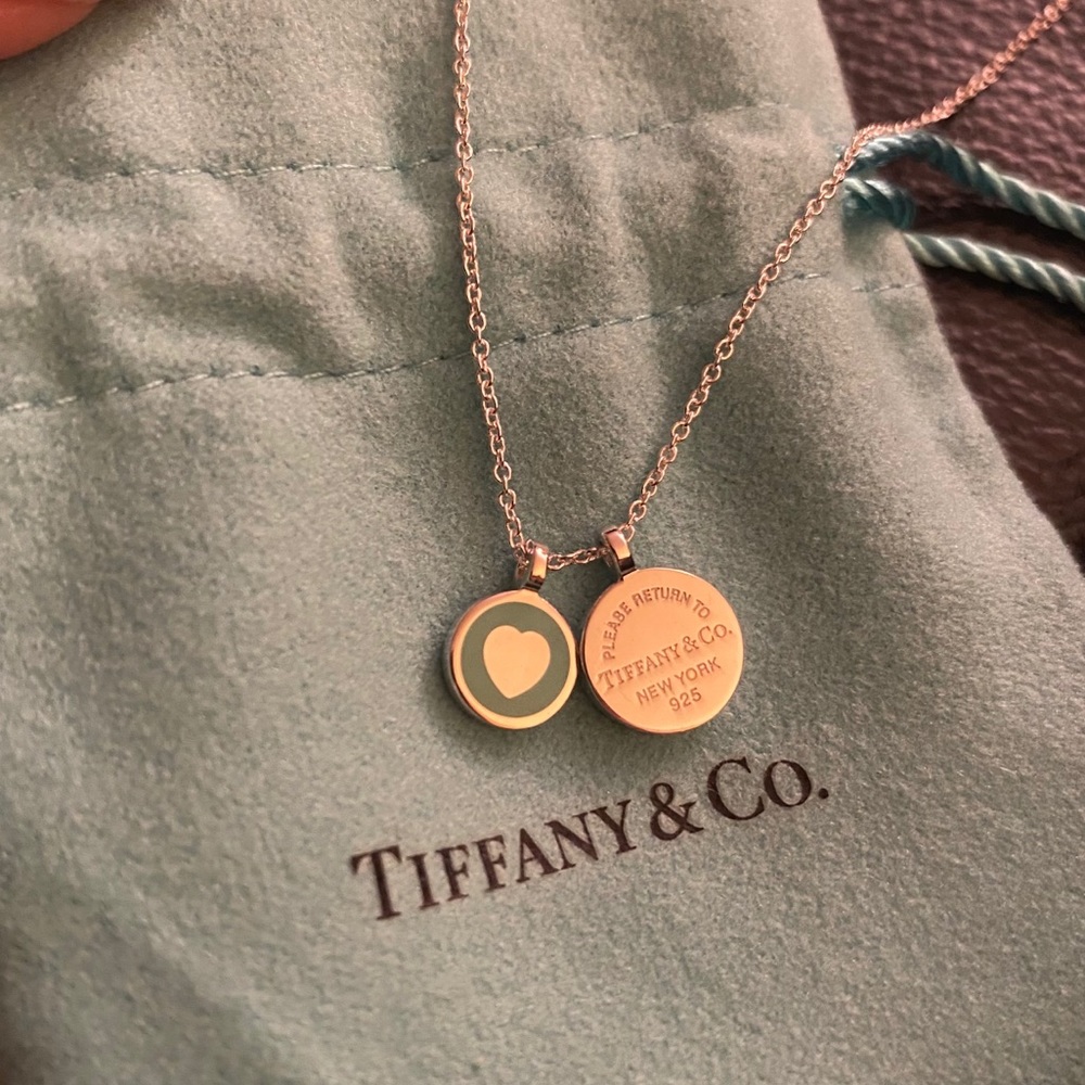 TIFFANY&CO Blue Mini Circle 🤍 Necklace